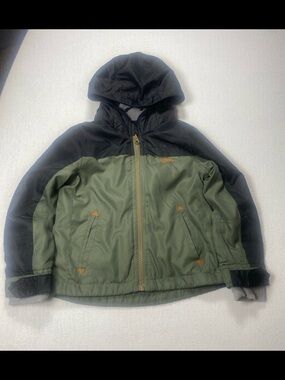 Eddie Bauer Kids Hooded Jacket in Olive Green and Black